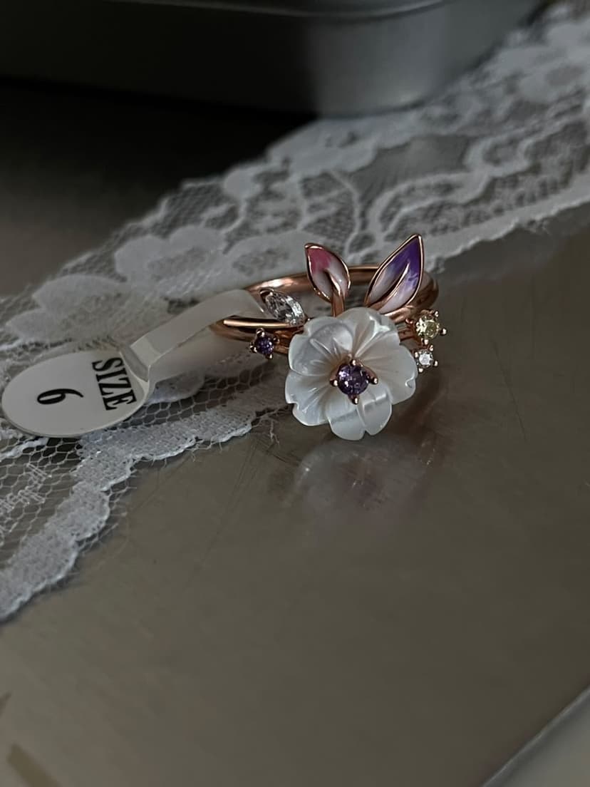 MOP Flower Ring ~ One of a kind | Silver 925
