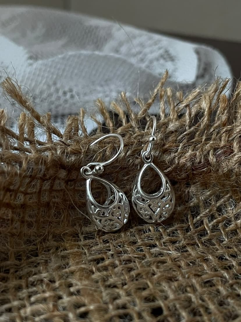 Aurelia Filigree Basket Drops ~ Silver 925